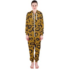 Golden Leopard Hooded Jumpsuit (ladies)  by TRENDYcouture