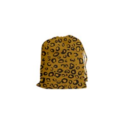 Golden Leopard Drawstring Pouches (xs)  by TRENDYcouture