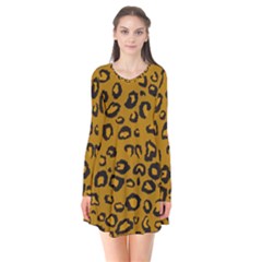 Golden Leopard Flare Dress by TRENDYcouture