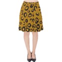 Golden Leopard Velvet High Waist Skirt View1