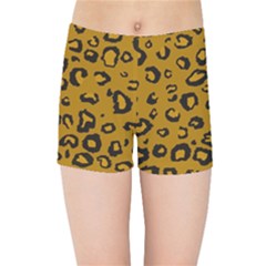 Golden Leopard Kids Sports Shorts by TRENDYcouture