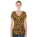CLassic Leopard Short Sleeve Front Detail Top View1