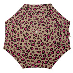 Pink Leopard 2 Straight Umbrellas by TRENDYcouture