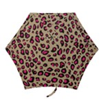 Pink Leopard 2 Mini Folding Umbrellas