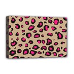 Pink Leopard 2 Deluxe Canvas 18  x 12  