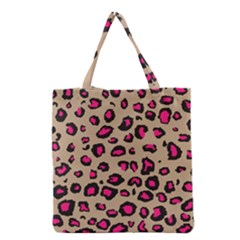 Pink Leopard 2 Grocery Tote Bag