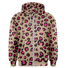 Pink Leopard 2 Men s Zipper Hoodie