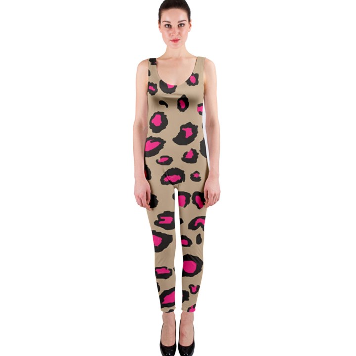 Pink Leopard 2 OnePiece Catsuit