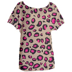 Pink Leopard 2 Women s Oversized Tee by TRENDYcouture