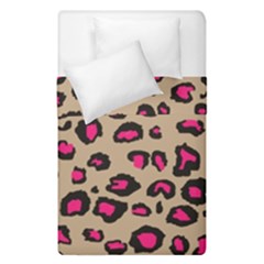 Pink Leopard 2 Duvet Cover Double Side (single Size) by TRENDYcouture