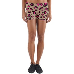 Pink Leopard 2 Yoga Shorts