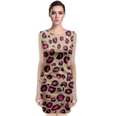 Pink Leopard 2 Classic Sleeveless Midi Dress by TRENDYcouture