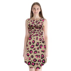 Pink Leopard 2 Sleeveless Chiffon Dress  