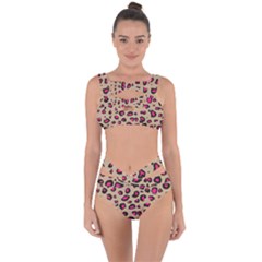 Pink Leopard 2 Bandaged Up Bikini Set  by TRENDYcouture