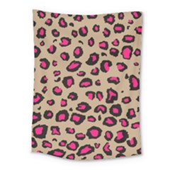 Pink Leopard 2 Medium Tapestry by TRENDYcouture