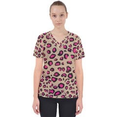 Pink Leopard 2 Scrub Top by TRENDYcouture