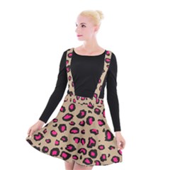 Pink Leopard 2 Suspender Skater Skirt by TRENDYcouture