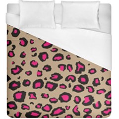 Pink Leopard 2 Duvet Cover (king Size)