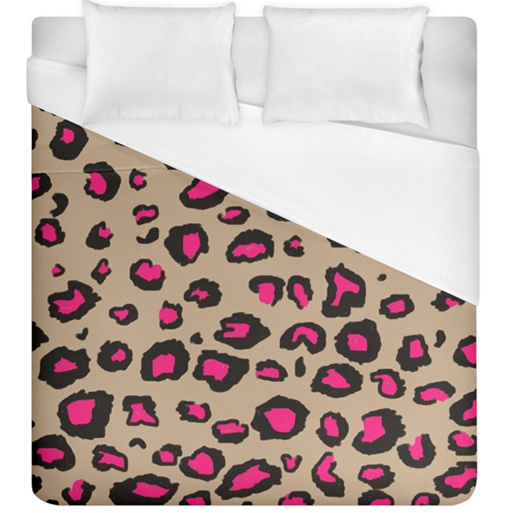 Pink Leopard 2 Duvet Cover (King Size)