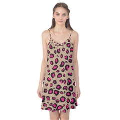 Pink Leopard 2 Camis Nightgown by DreamCanvas