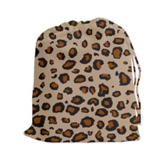 Leopard Print Drawstring Pouches (xxl) by DreamCanvas