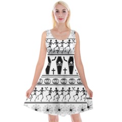 Halloween Pattern Reversible Velvet Sleeveless Dress by ValentinaDesign