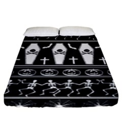 Halloween Pattern Fitted Sheet (king Size) by ValentinaDesign