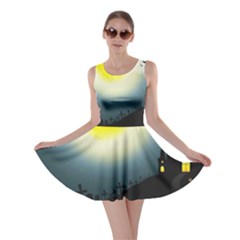 Halloween landscape Skater Dress