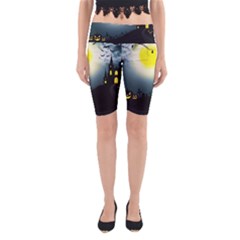 Halloween landscape Yoga Cropped Leggings