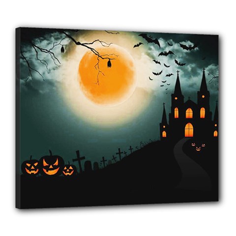 Halloween Landscape Canvas 24  X 20  by ValentinaDesign