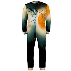 Halloween Landscape Onepiece Jumpsuit (men)  by ValentinaDesign