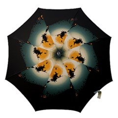 Halloween Landscape Hook Handle Umbrellas (large) by ValentinaDesign