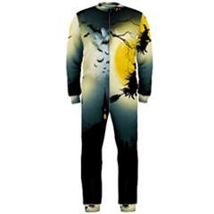 Halloween Landscape Onepiece Jumpsuit (men)  by ValentinaDesign