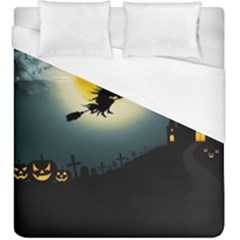 Halloween Landscape Duvet Cover (king Size) by ValentinaDesign