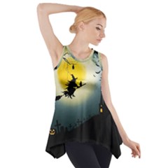 Halloween Landscape Side Drop Tank Tunic by ValentinaDesign