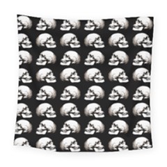 Halloween Skull Pattern Square Tapestry (large) by ValentinaDesign