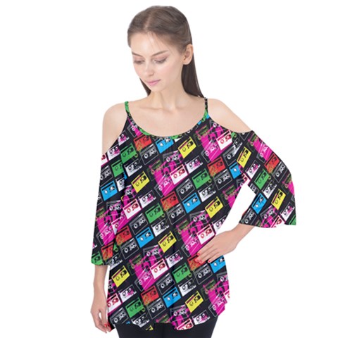 Pattern Colorfulcassettes Icreate Flutter Tees by iCreate