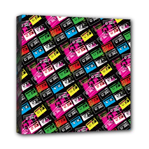 Pattern Colorfulcassettes Icreate Mini Canvas 8  X 8  by iCreate