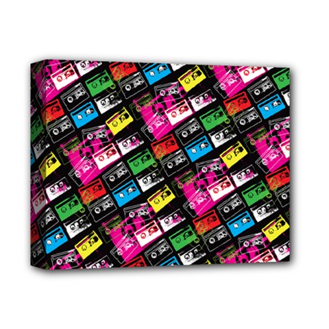 Pattern Colorfulcassettes Icreate Deluxe Canvas 14  X 11  by iCreate