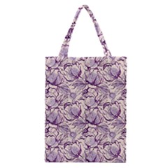 Vegetable Cabbage Purple Flower Classic Tote Bag by Mariart