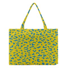 Blue Yellow Space Galaxy Medium Tote Bag