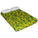 Blue Yellow Space Galaxy Fitted Sheet (Queen Size) View2