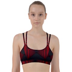 Black Red Door Line Them Up Sports Bra by Mariart