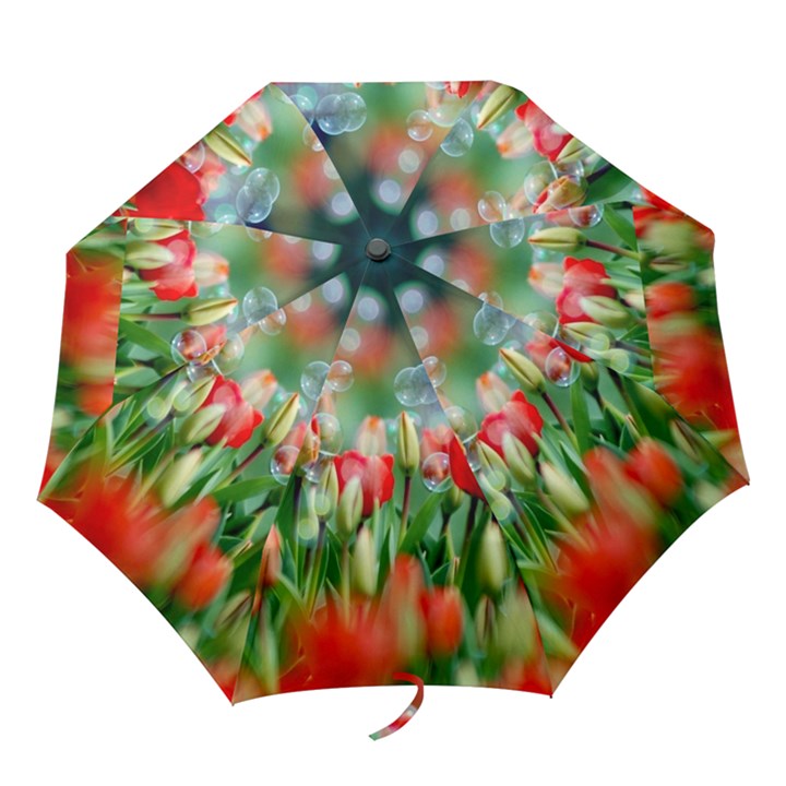 Colorful Flowers Folding Umbrellas