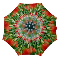 Colorful Flowers Straight Umbrellas