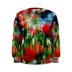 Colorful Flowers Women s Sweatshirt by Mariart