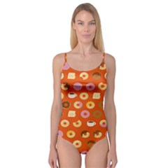 Coffee Donut Cakes Camisole Leotard  by Mariart