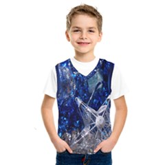 Christmas Silver Blue Star Ball Happy Kids Kids  Sportswear by Mariart