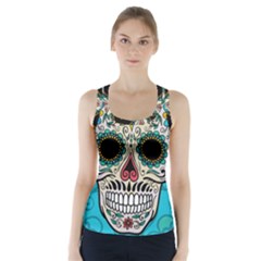 Sugar Skull New 2015 Racer Back Sports Top by crcustomgifts