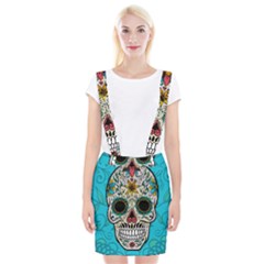 Sugar Skull New 2015 Braces Suspender Skirt
